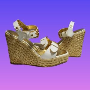 🎆 Sergio Zelcer Woven Strappy Wedge